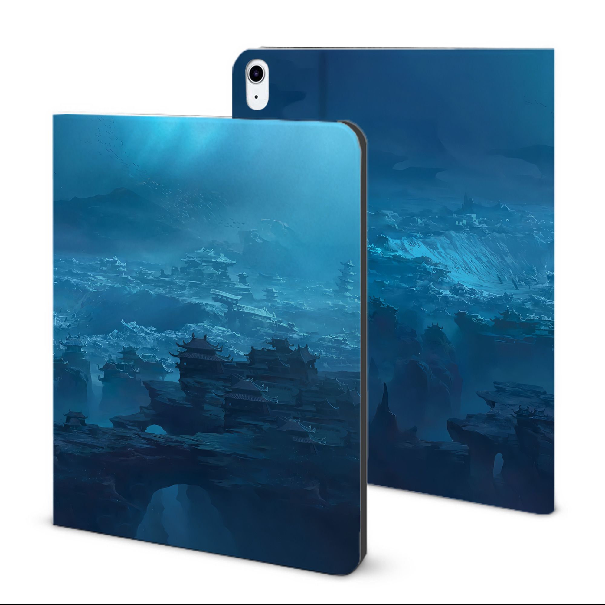 （画像用） Ne Zha 2 ナタ 魔童の大暴れ IPad ケース ブック型 PUレザー TPU 耐衝撃 軽量 薄型 ペン収納なし 全面保護 IPad 各モデル対応